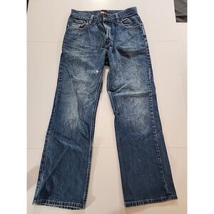 Tommy Hilfiger Mens 32X32 Medium Wash Jeans Premium Denim (33x31 Actual)